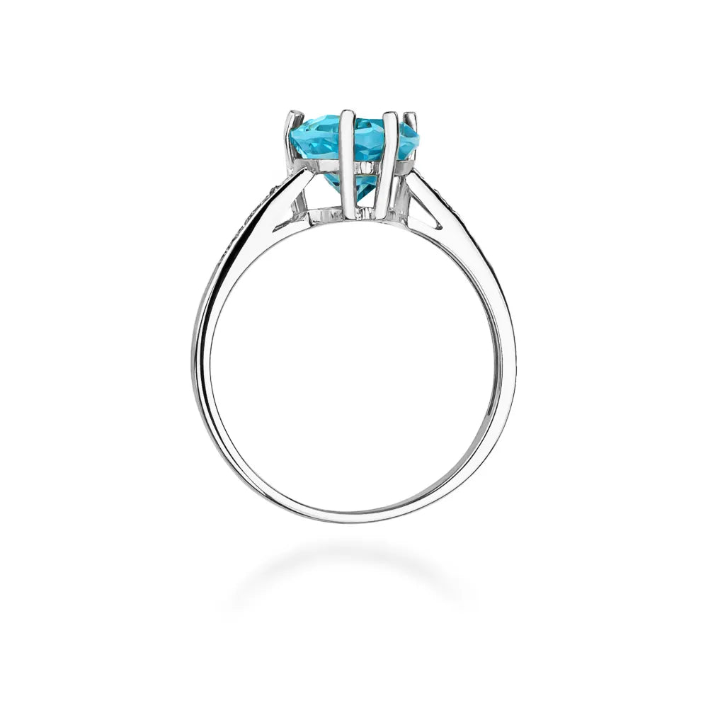 zlatý prsten s topazem 1,20 ct a diamanty 0,04 ct w0031-tob-01