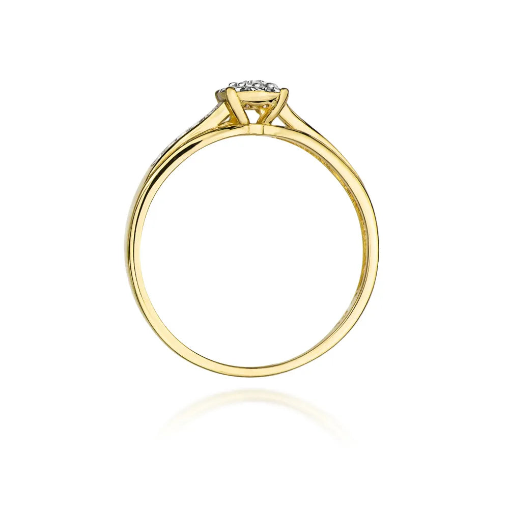 zlatý prsten s diamanty 0,04 ct a 0,09 ct w0034-diw-01