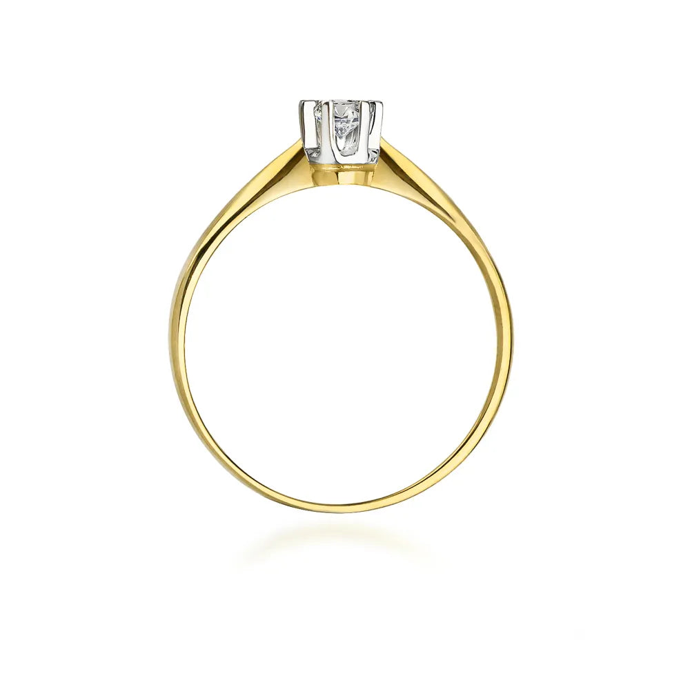 zlatý prsten s diamantem 0,10 ct w0036-diw-01