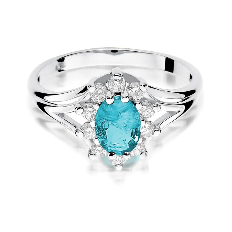 zlatý prsten s topazem 0,90 ct a diamanty 0,30 ct w0037-tob-01