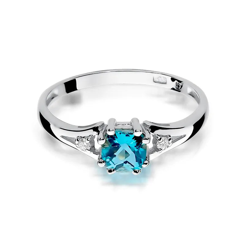 zlatý prsten s topazem 0,70 ct a diamanty 0,029 ct w0044-tob-01