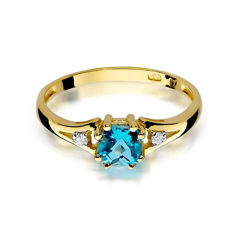 zlatý prsten s topazem 0,70 ct a diamanty 0,029 ct w0044-tob-01