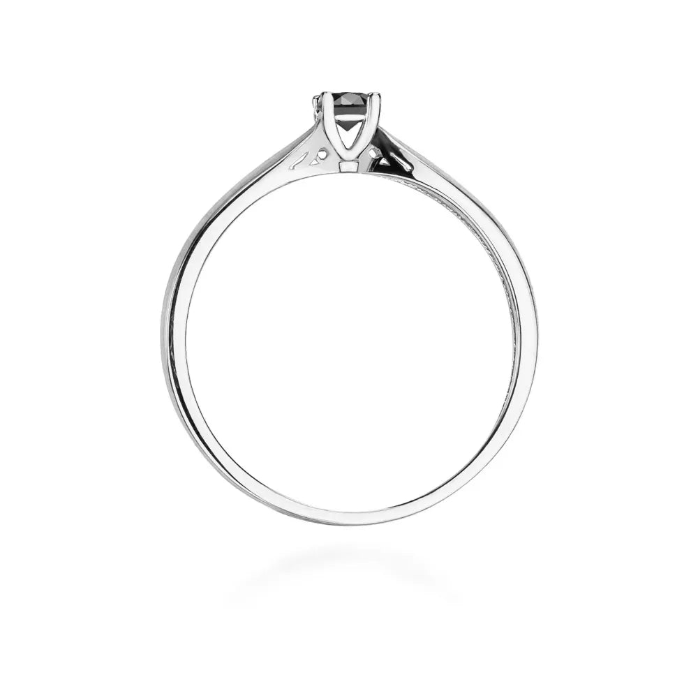 zlatý prsten s černým diamantem 0,12 ct w0045-dib-01