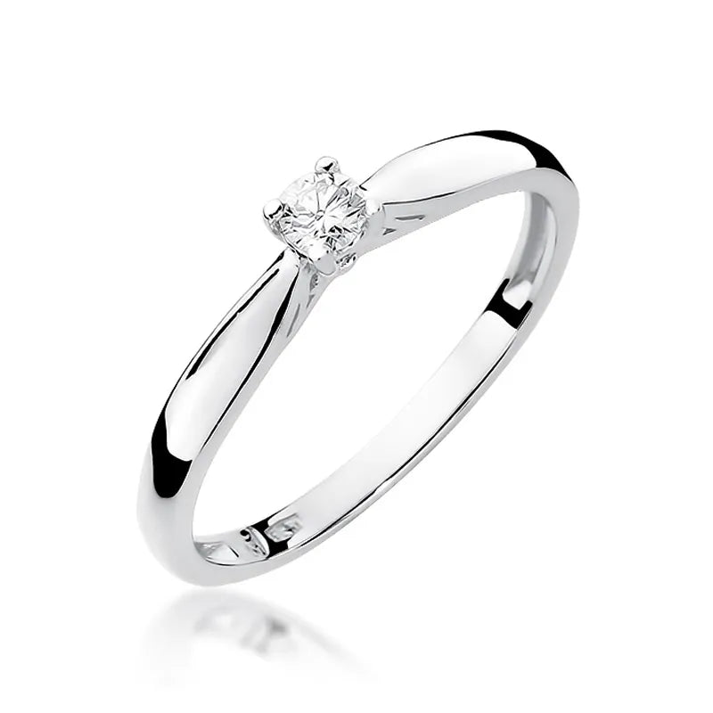 zlatý prsten s diamantem 0,10 ct w0045-diw-01