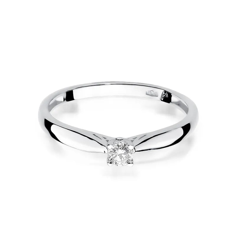 zlatý prsten s diamantem 0,10 ct w0045-diw-01