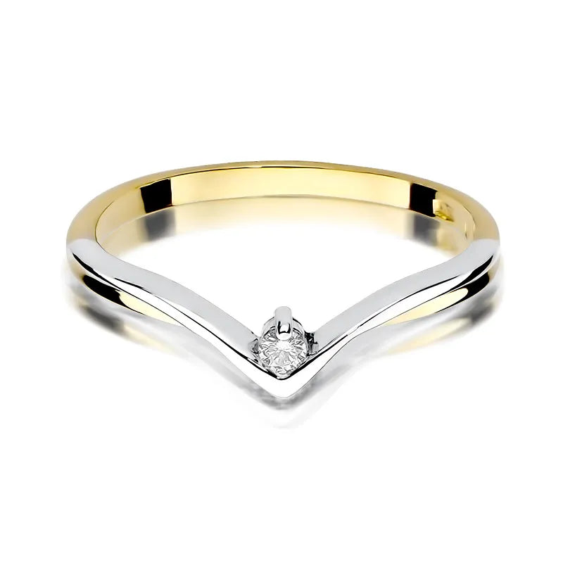 zlatý prsten s diamantem 0,04 ct w0051-diw-01