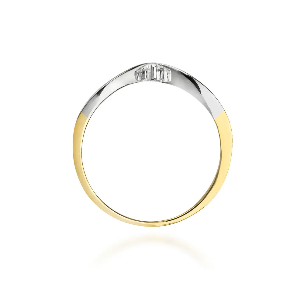 zlatý prsten s diamantem 0,04 ct w0051-diw-01