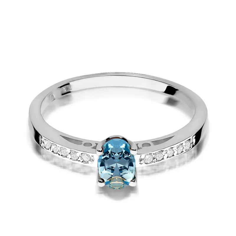 zlatý prsten s topazem 0,50 ct a diamanty 0,05 ct w0067-tob-01