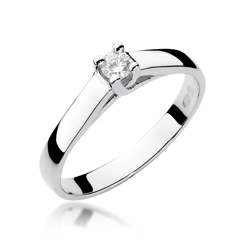 zlatý prsten s diamantem 0,10 ct w0070-diw-01