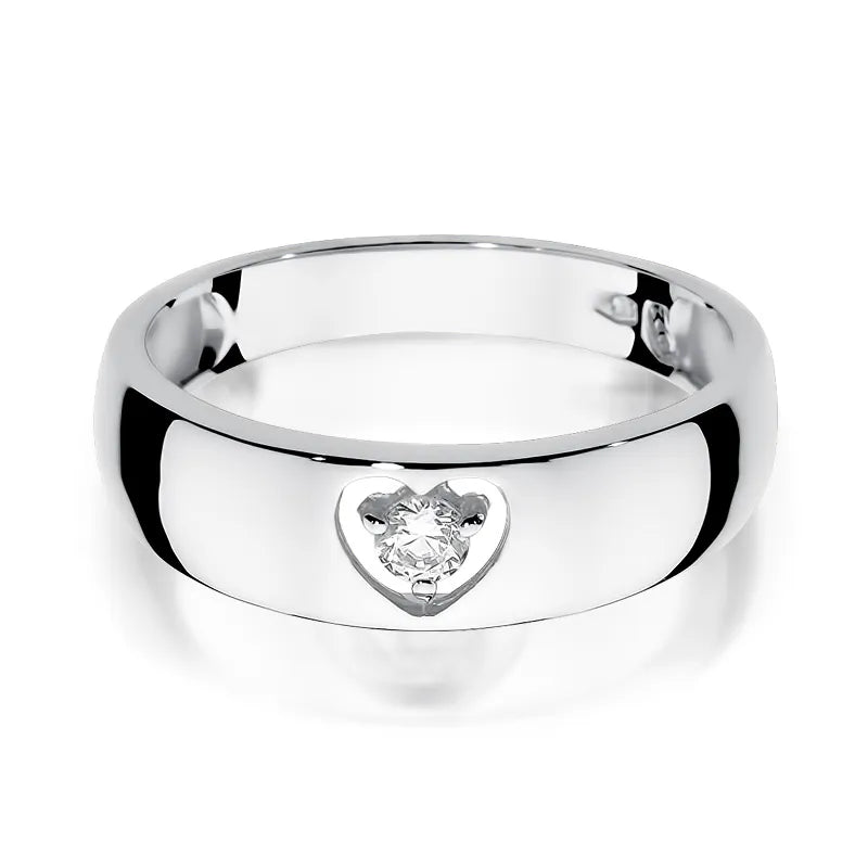 zlatý prsten s diamantem 0,10 ct w0071-diw-01