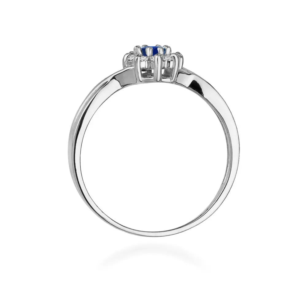 zlatý prsten s 0,15ct safírem a diamanty w0072-sab-01