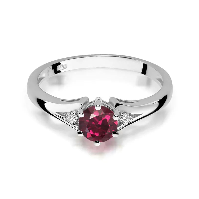 zlatý prsten s 0,60ct rodolitem a diamanty w0076-rhr-01