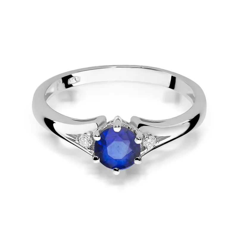 zlatý prsten s 0,50ct safírem a diamanty w0076-sab-01