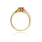 zlatý prsten s 0,60ct rubínem a diamanty w0076-rur-01