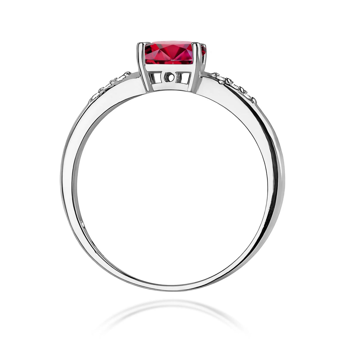 zlatý prsten s 0,60ct rubínem a 0,03ct diamanty w0077-rur-01