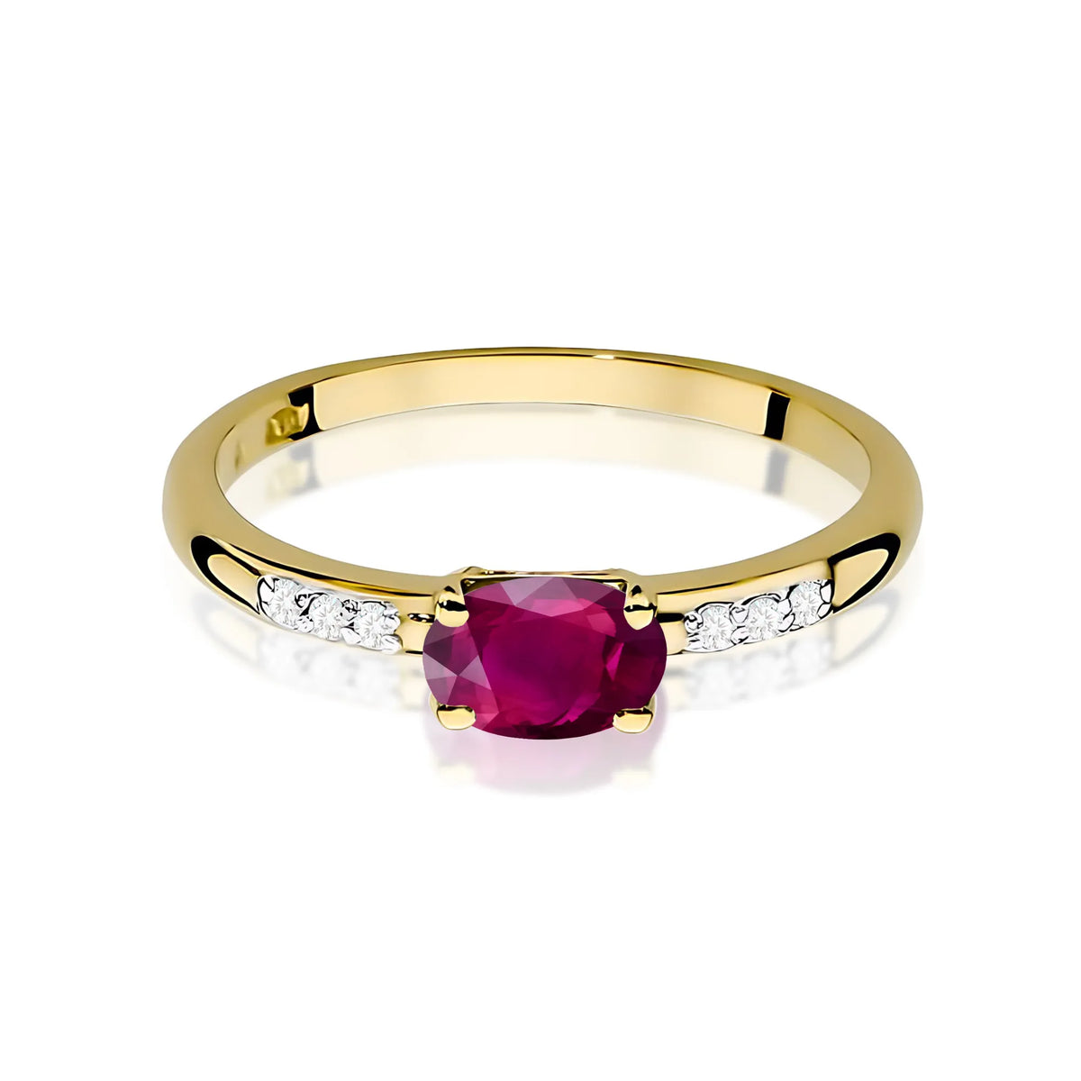 zlatý prsten s 0,50ct rodolitem a 0,03ct diamanty w0077-rhr-01