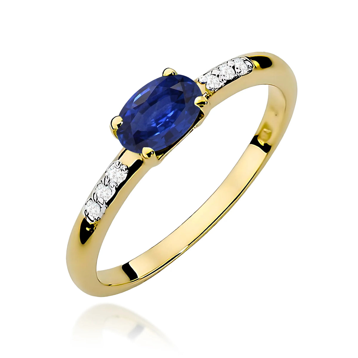 zlatý prsten s 0,70ct safírem a 0,03ct diamanty w0077-sab-01