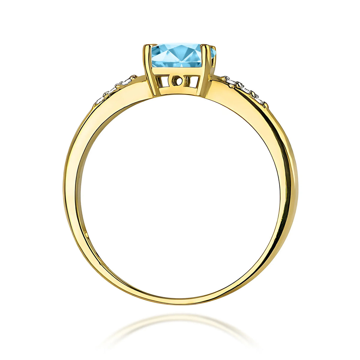 zlatý prsten s topazem 0,50 ct a diamanty 0,03 ct w0077-tob-01