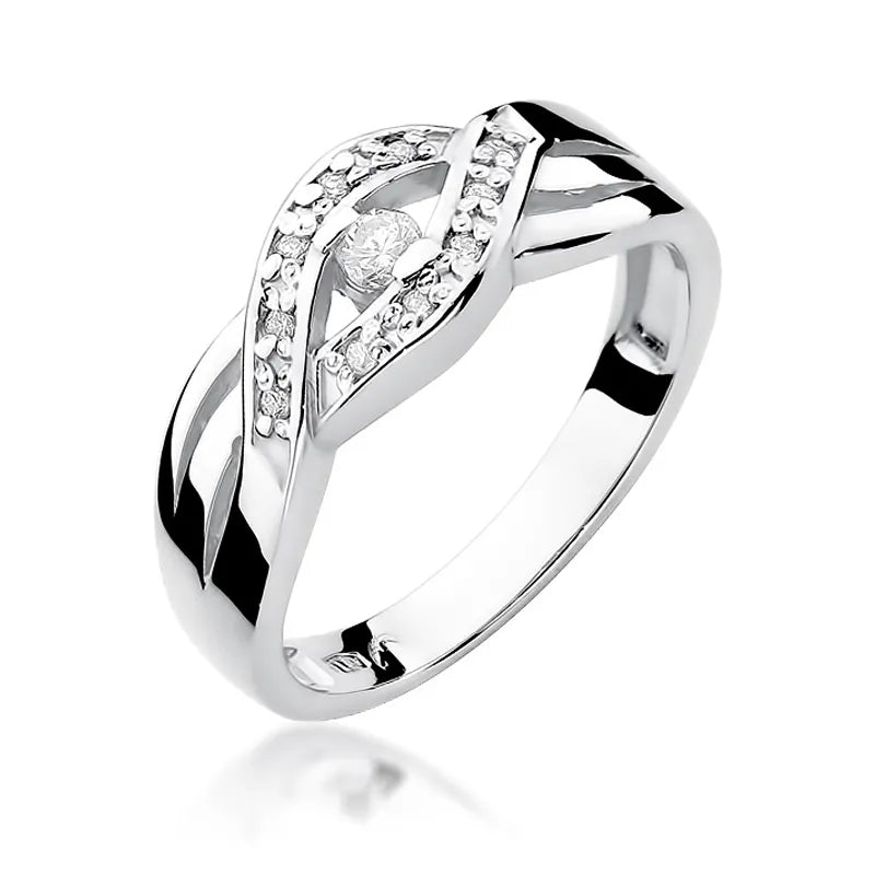zlatý prsten s diamanty 0,05 ct a 0,05 ct w0083-diw-01