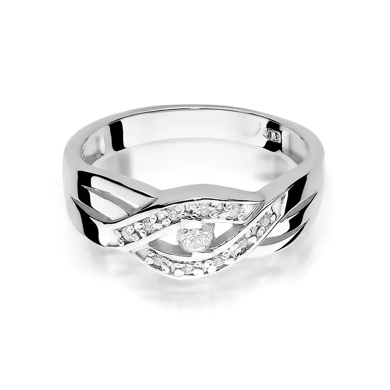 zlatý prsten s diamanty 0,05 ct a 0,05 ct w0083-diw-01