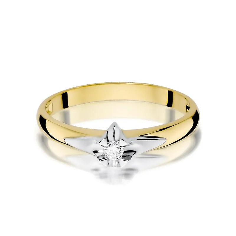 zlatý prsten s diamantem 0,05 ct w0088-diw-02