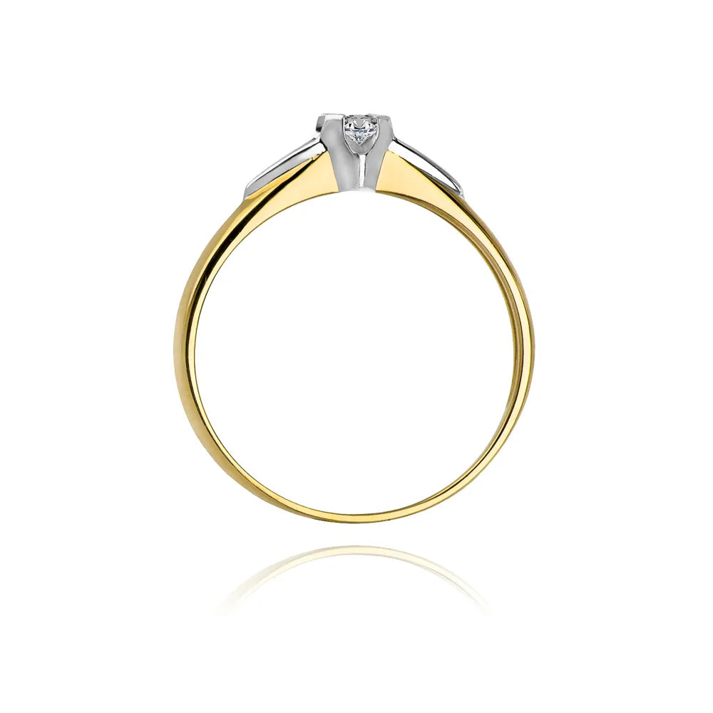 zlatý prsten s diamantem 0,05 ct w0088-diw-02