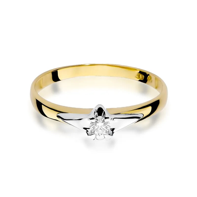 zlatý prsten s diamantem 0,08 ct w0088-diw-03