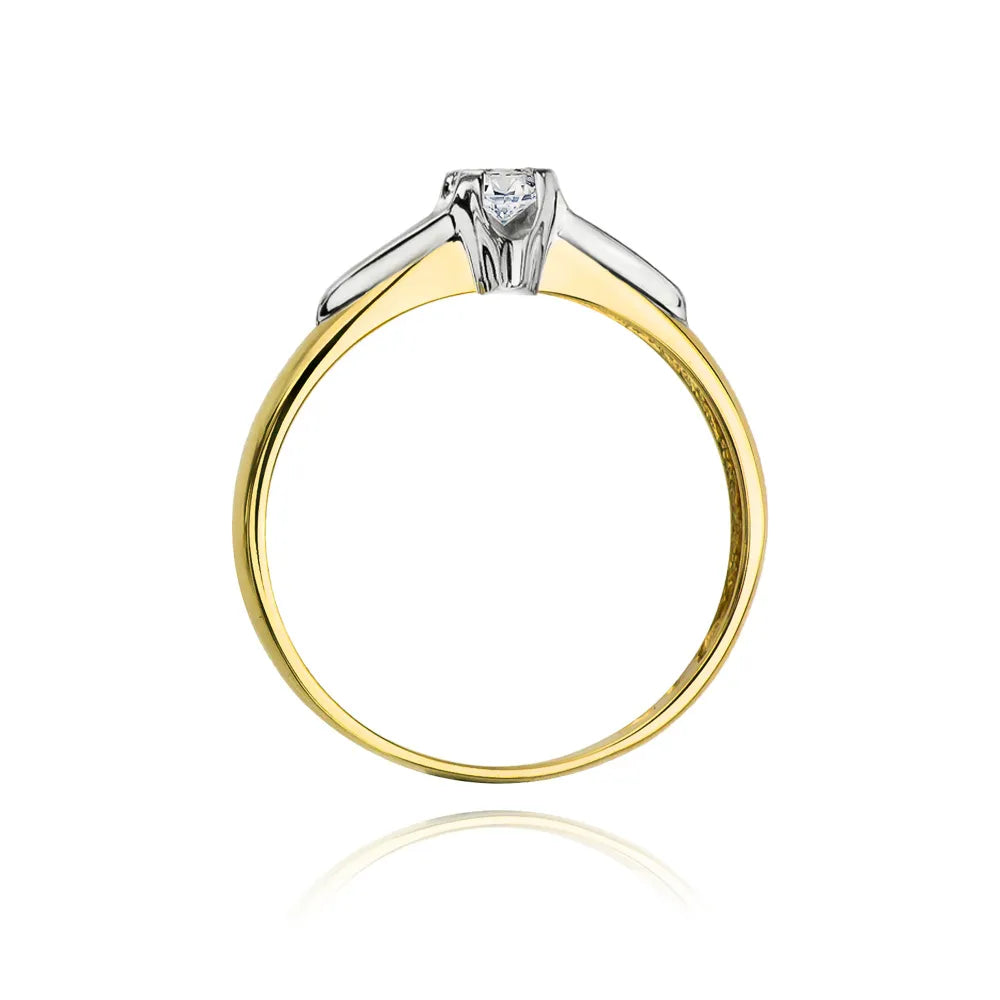 zlatý prsten s diamantem 0,08 ct w0088-diw-03