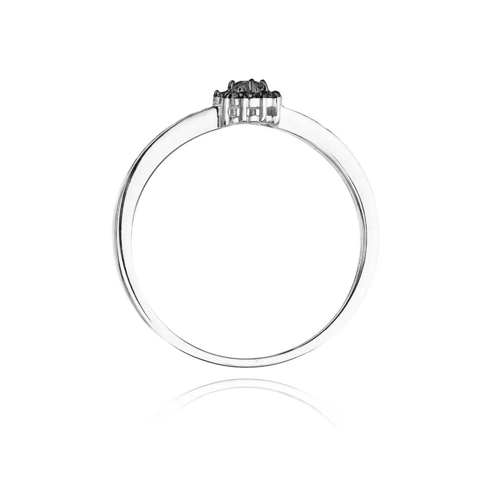 zlatý prsten s černými diamanty 0,04 ct a 0,054 ct w0091-dib-01