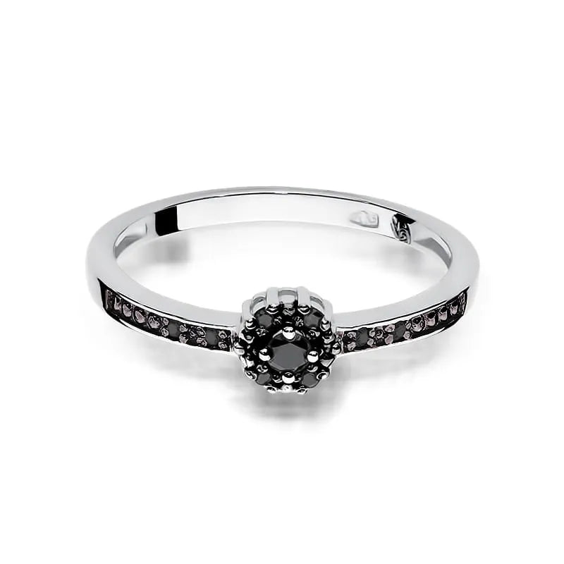 zlatý prsten s 0,04ct a 0,054ct černými diamanty w0091-dib-02