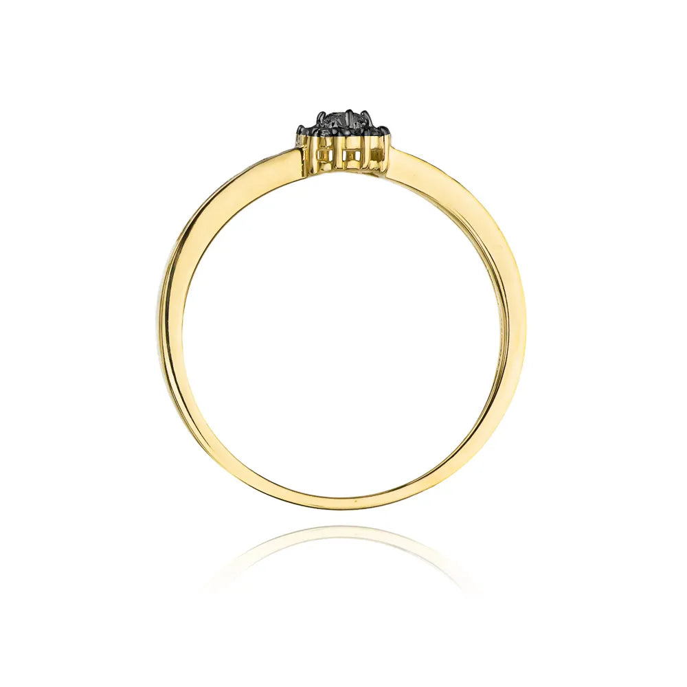 zlatý prsten s 0,04ct a 0,054ct černými diamanty w0091-dib-01