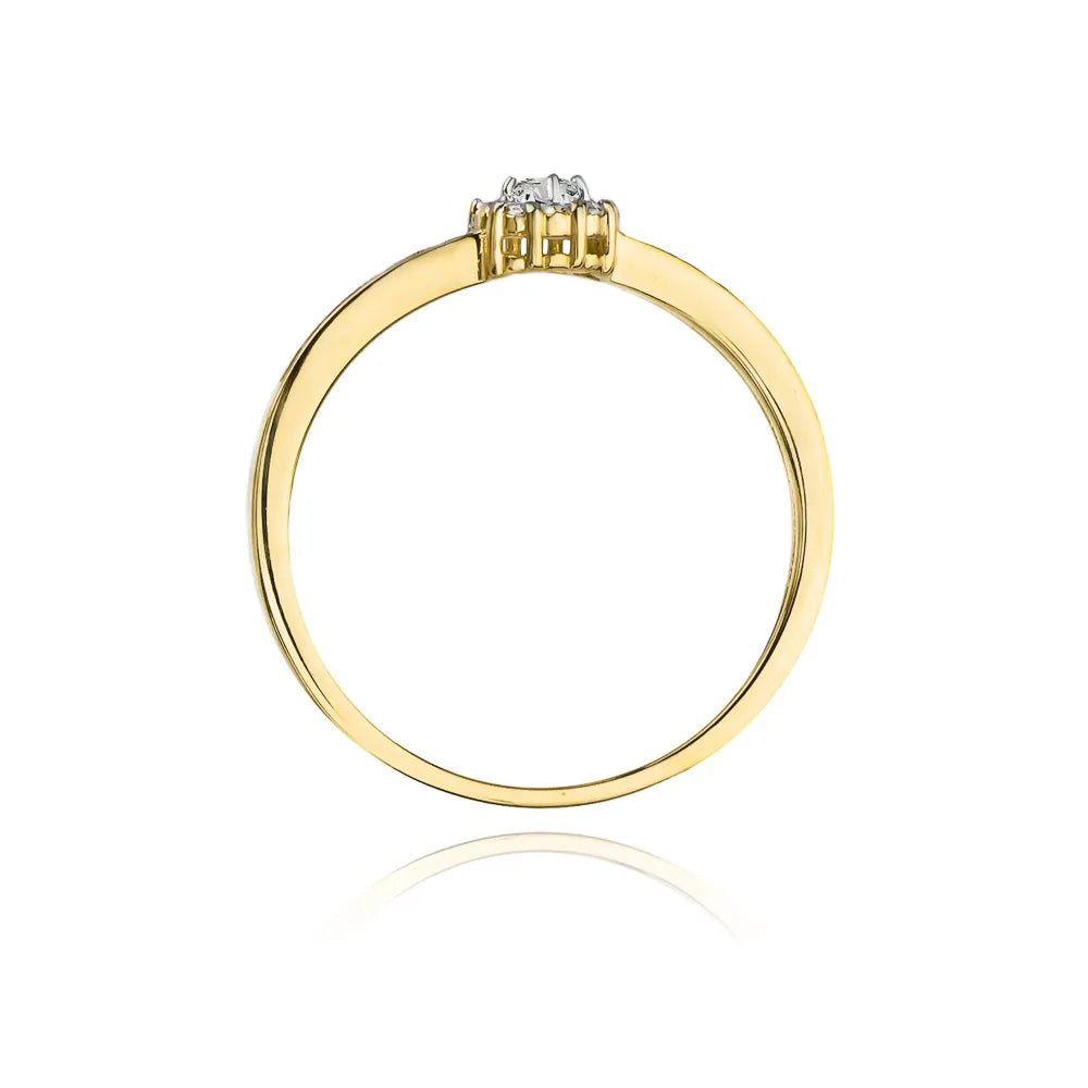 zlatý prsten s diamanty 0,04 ct a 0,054 ct w0091-diw-01
