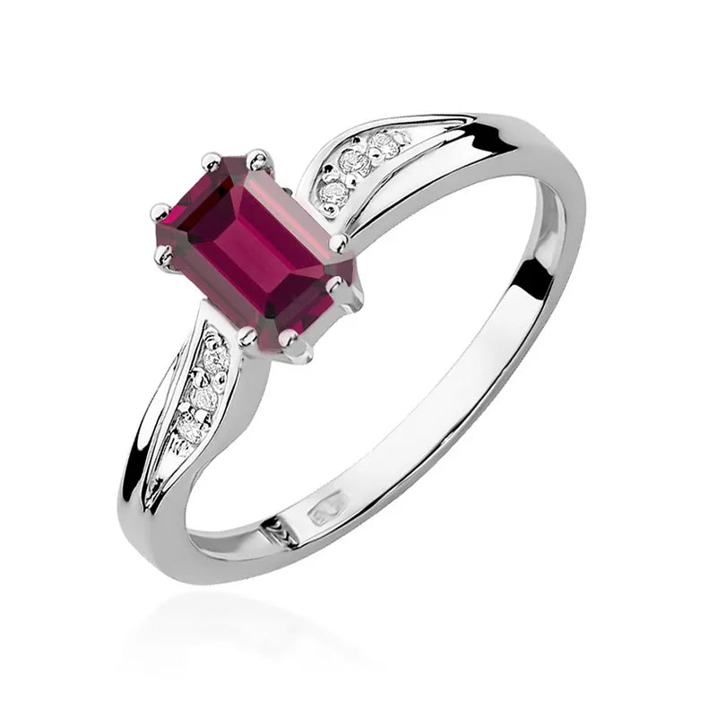 zlatý prsten s 0,70ct granátem a 0,03ct diamanty w0094-gar-01