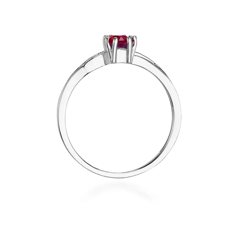 zlatý prsten s 0,70ct granátem a 0,03ct diamanty w0094-gar-01