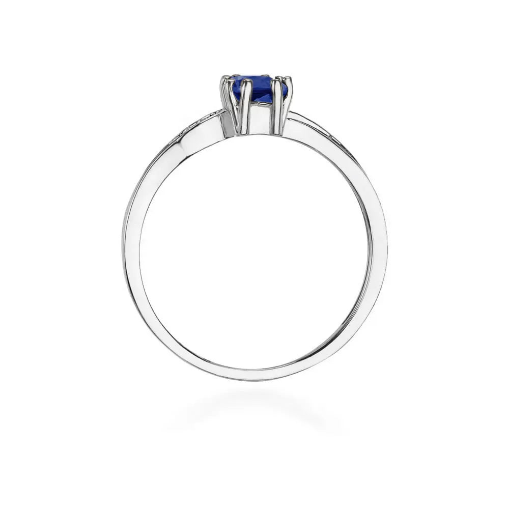 zlatý prsten s 0,60ct safírem a 0,03ct diamanty w0094-sab-01