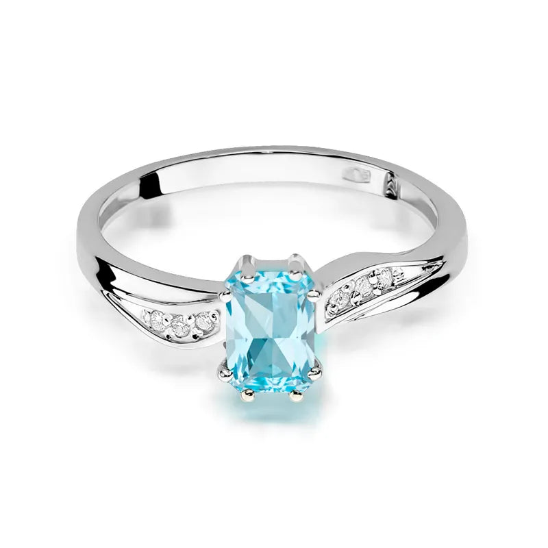 zlatý prsten s topazem 0,65 ct a diamanty 0,03 ct w0094-tob-01