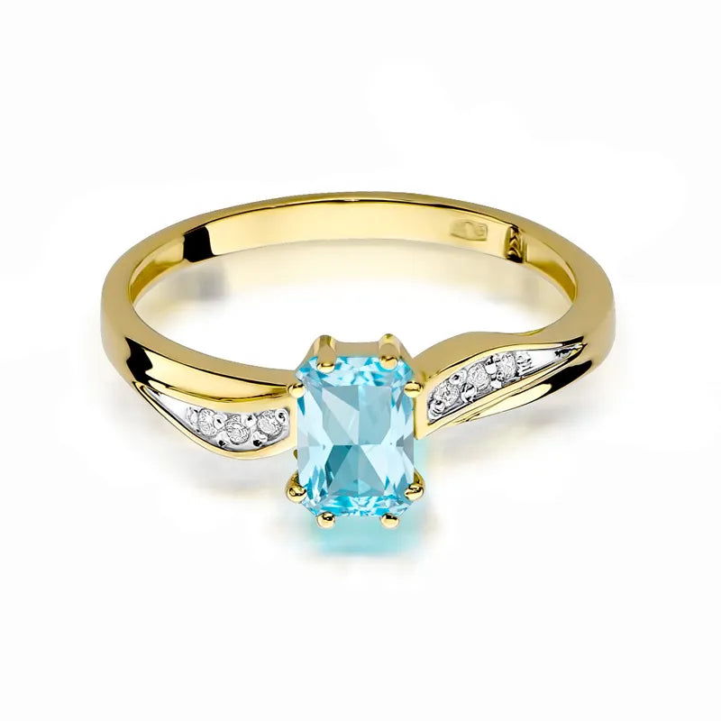 zlatý prsten s topazem 0,65 ct a diamanty 0,03 ct w0094-tob-01