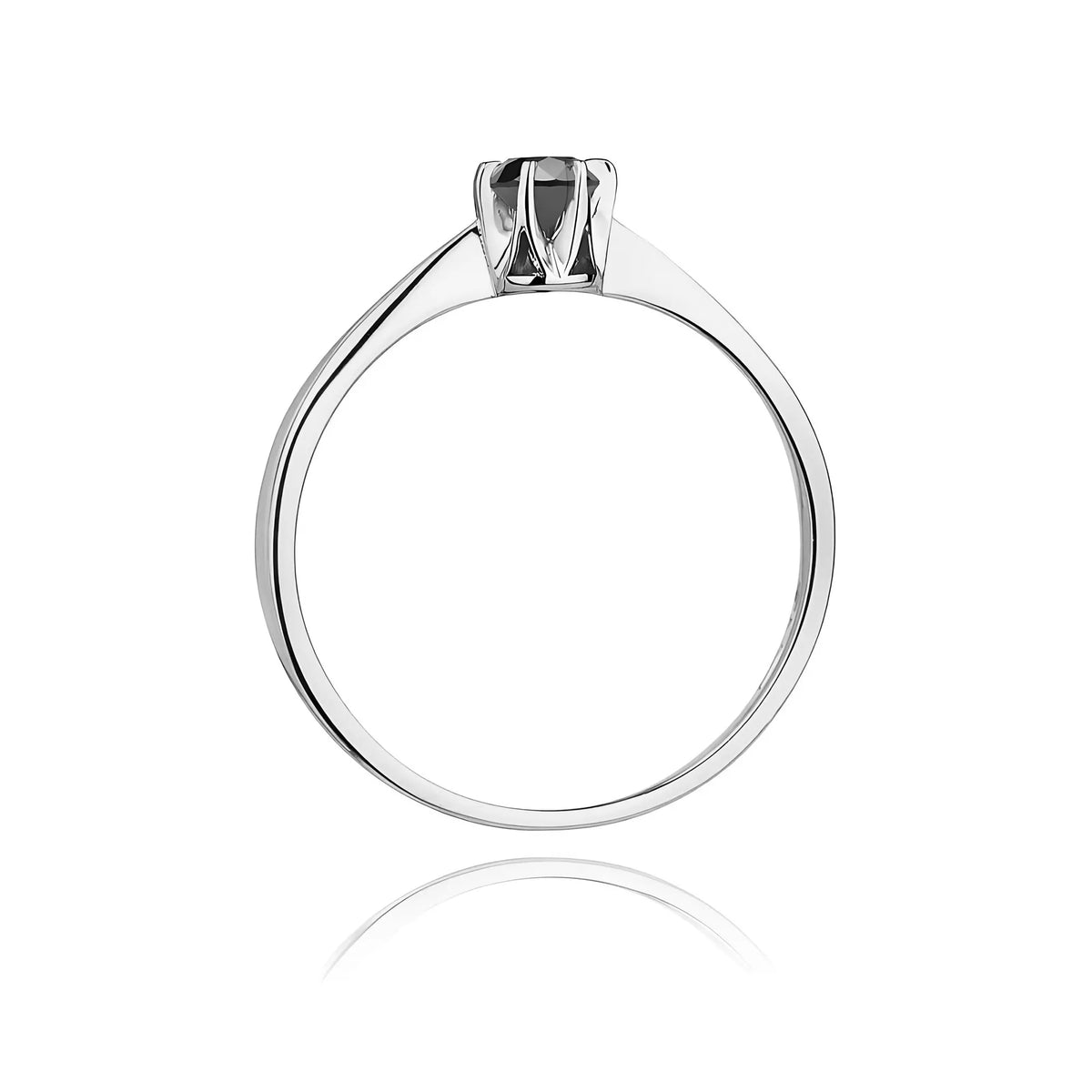 zlatý prsten s černým diamantem 0,12 ct w0111-dib-01