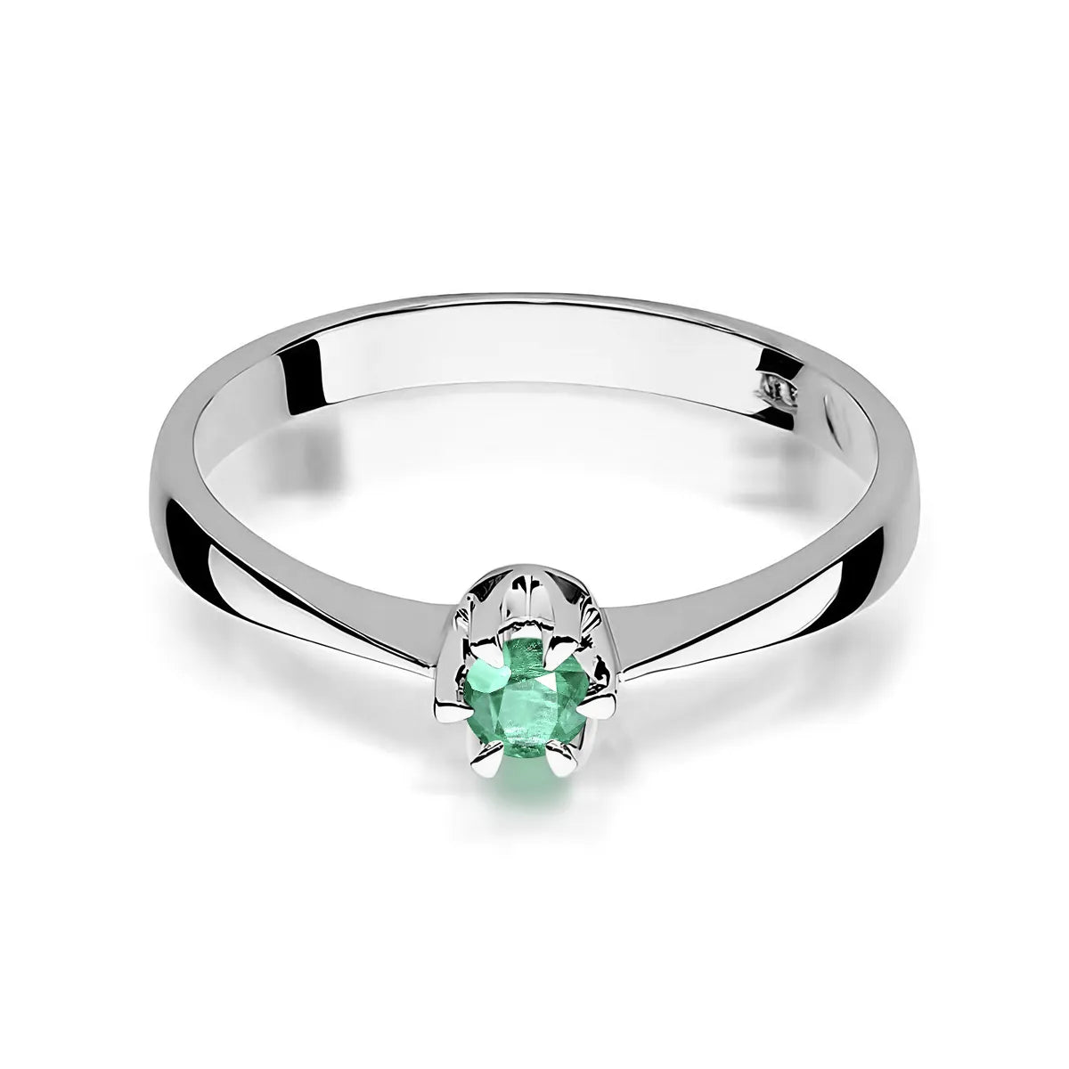 zlatý prsten s 0,15ct smaragdem w0111-emg-01