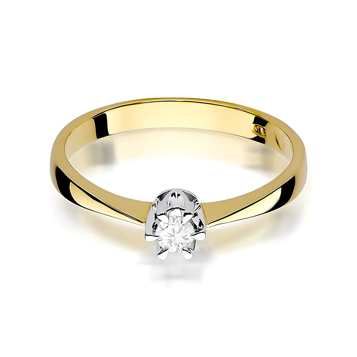 zlatý prsten s diamantem 0,08 ct w0111-diw-03