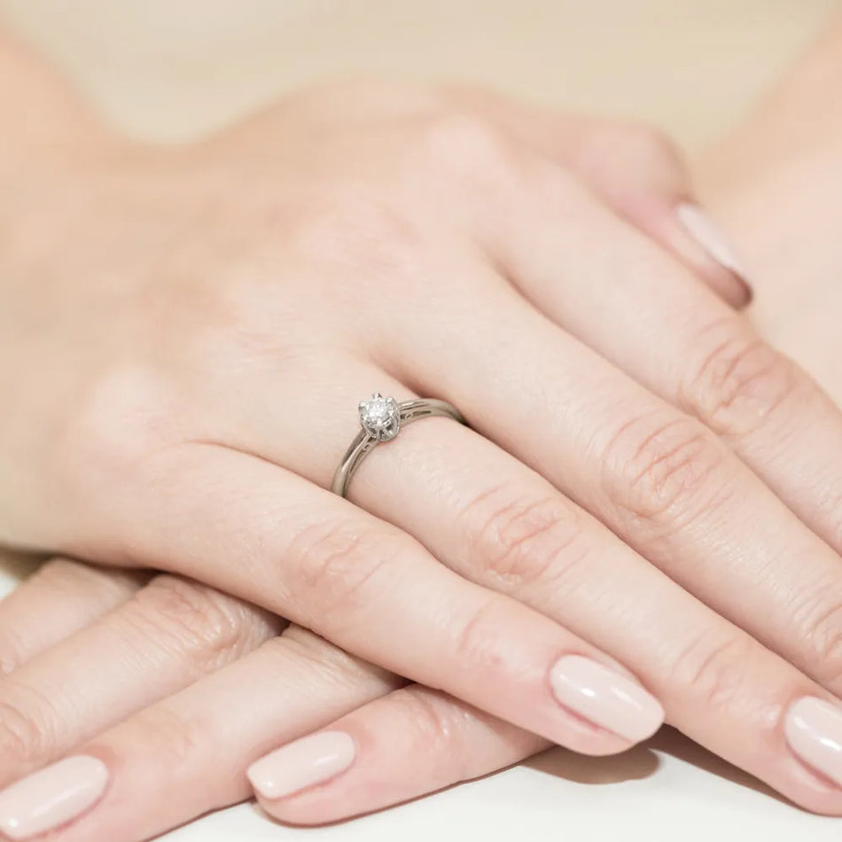 zlatý prsten s diamantem 0,15 ct w0133-diw-01