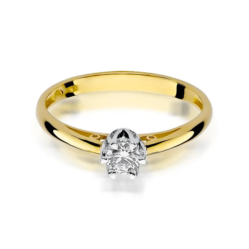 zlatý prsten s diamantem 0,15 ct w0133-diw-01