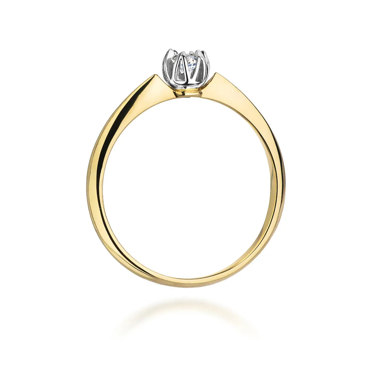 zlatý prsten s diamantem 0,10 ct w0134-diw-01