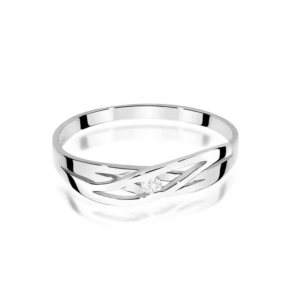 White Gold Ring with 0.04ct Diamond