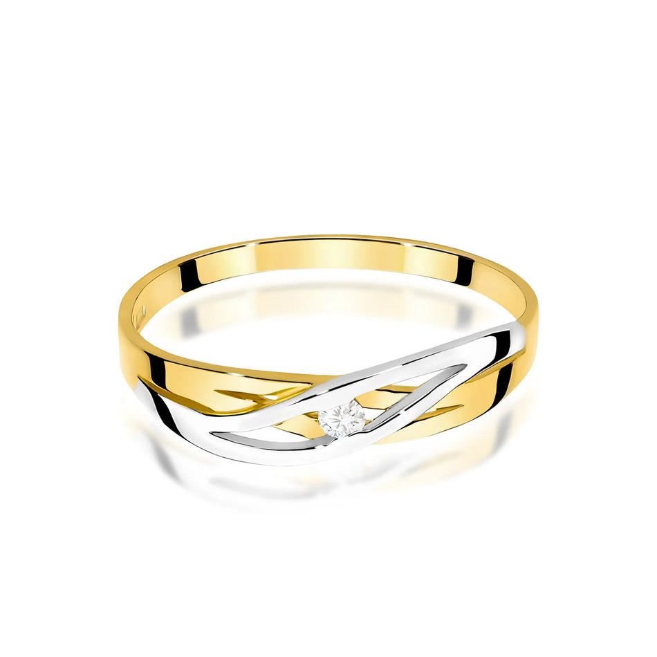 Gold Ring with 0.05ct Diamond