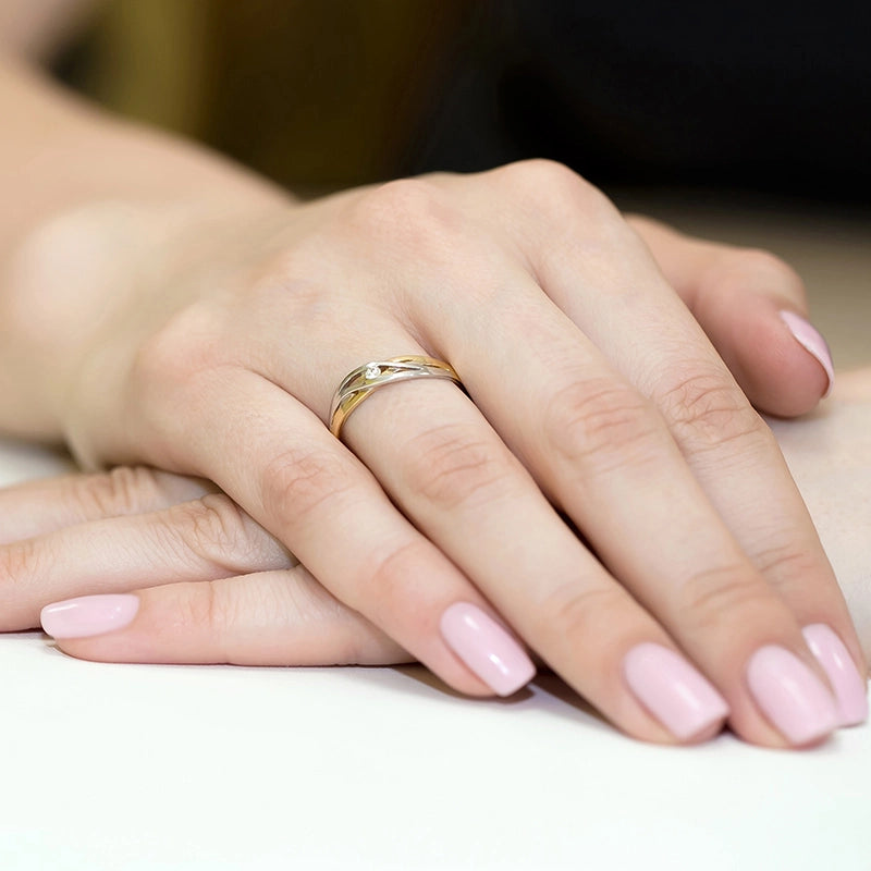 Gold Ring with 0.05ct Diamond