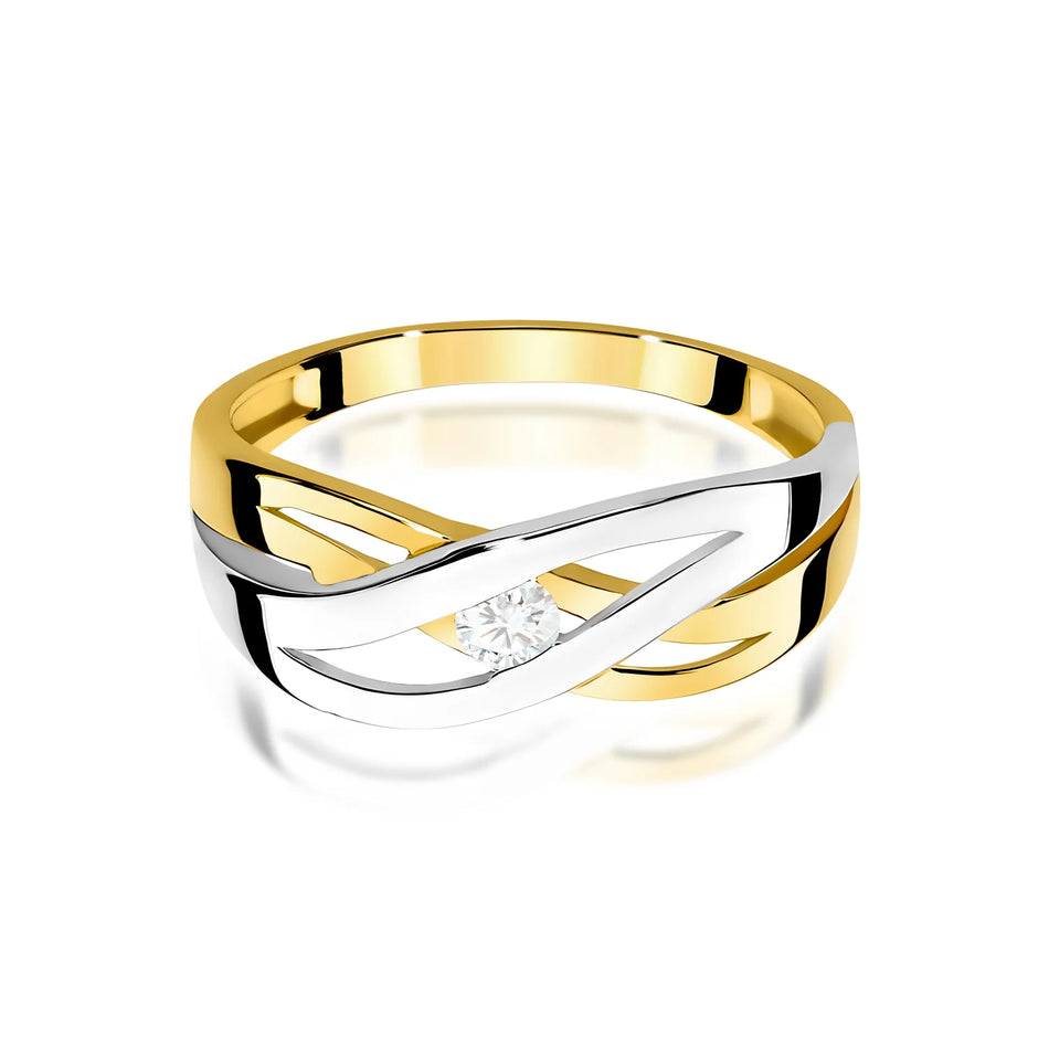 Gold Ring with 0.10ct Diamond