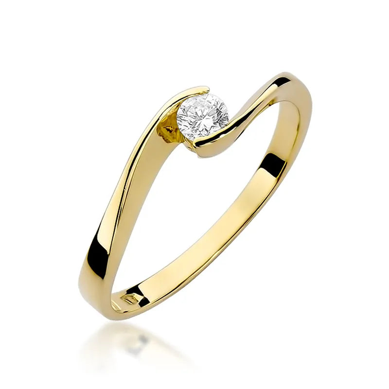 zlatý prsten s diamantem 0,13 ct w0160-diw-01