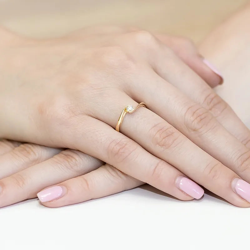 zlatý prsten s diamantem 0,13 ct w0160-diw-01