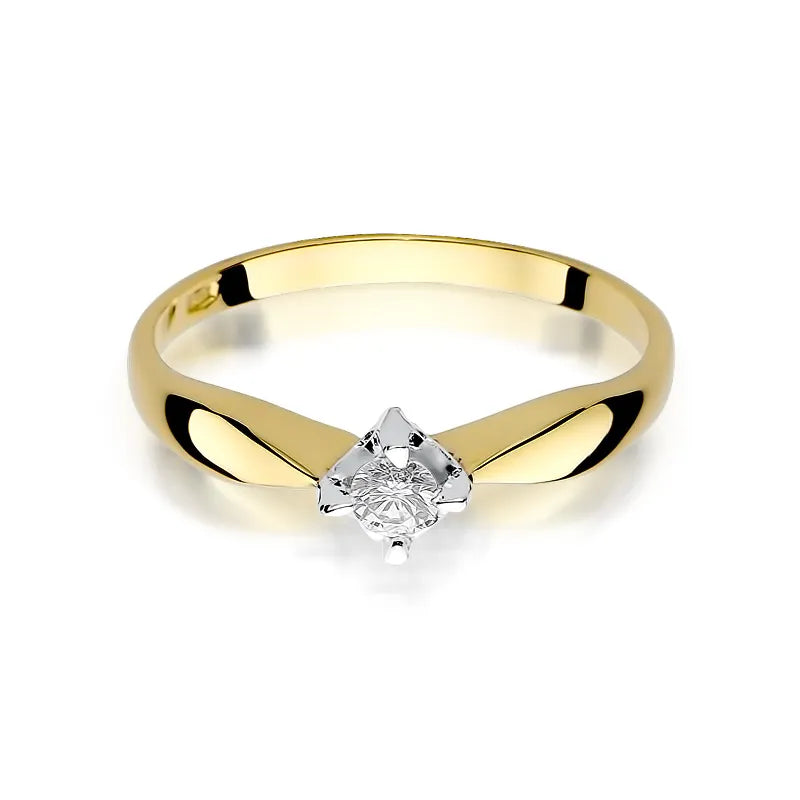 zlatý prsten s diamantem 0,12 ct w0171-diw-01